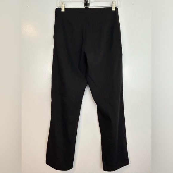 Eileen Fisher Black Linen Blend Trouser Pants Size Petite 4 - Picture 6 of 9